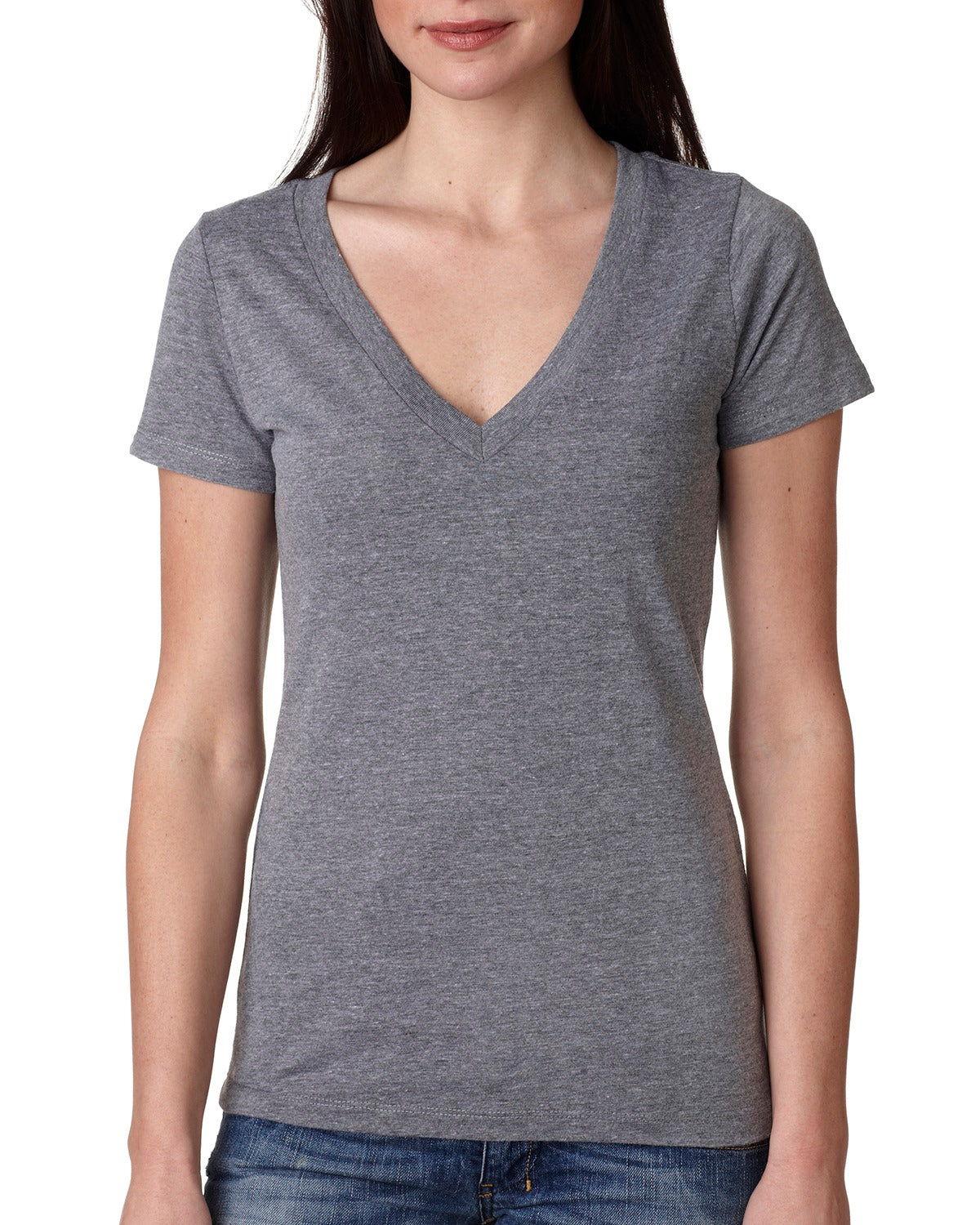 Womens Deep V-Neck T-Shirt