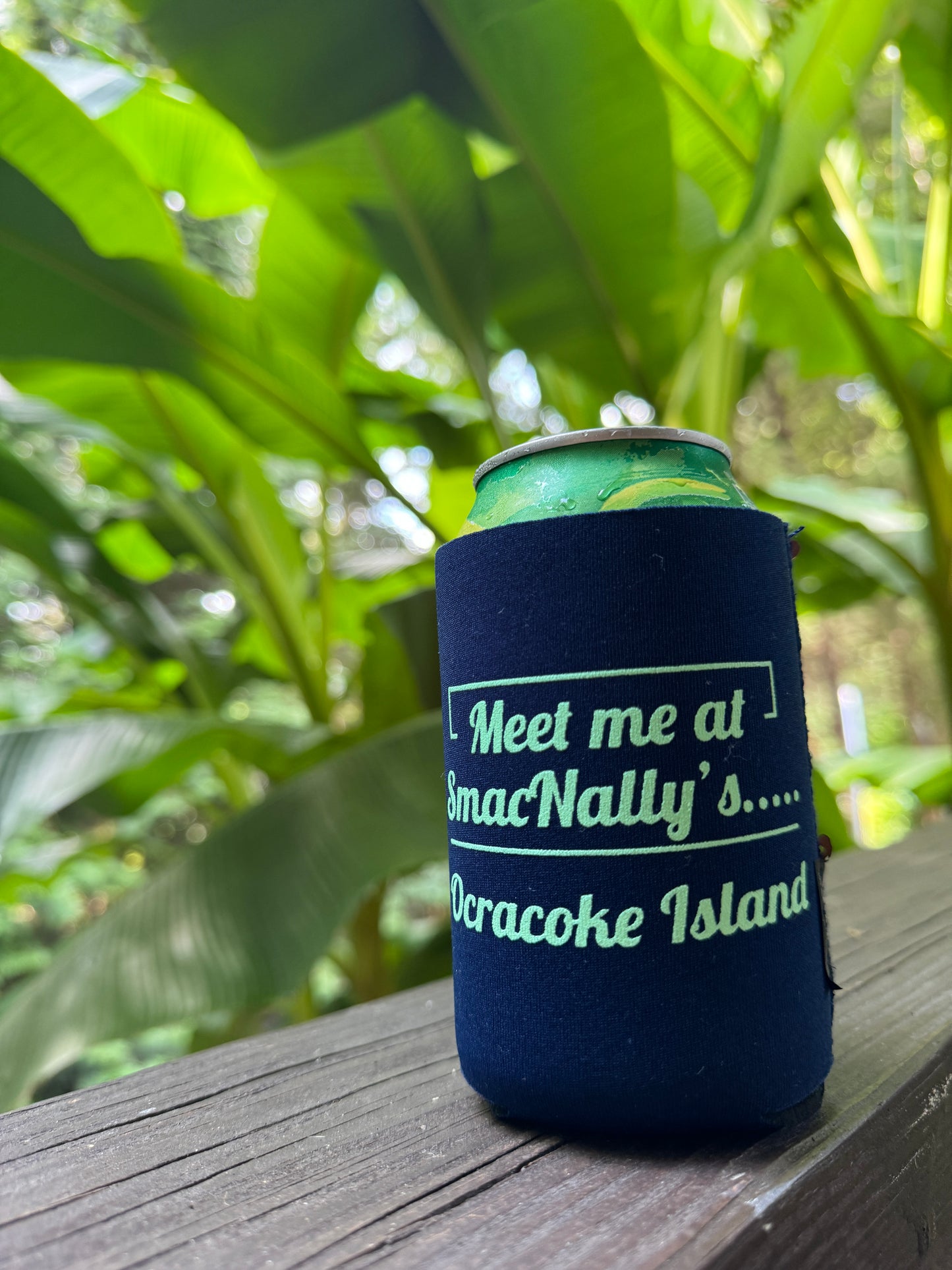 "Meet me at SmacNally's" sequin Coozie