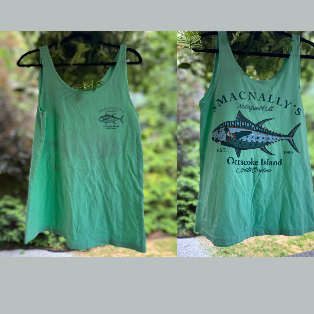 Ladies Beach Tank with Tuna Logo